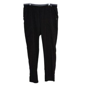 Koi Next Gen Cargo Scrub Pants Womens Tall Size XL Black Pull On Medical Stretch